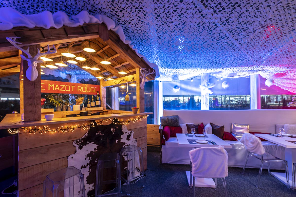 table éphémère bar à fondue restaurant annemasse 74 genève Auberge